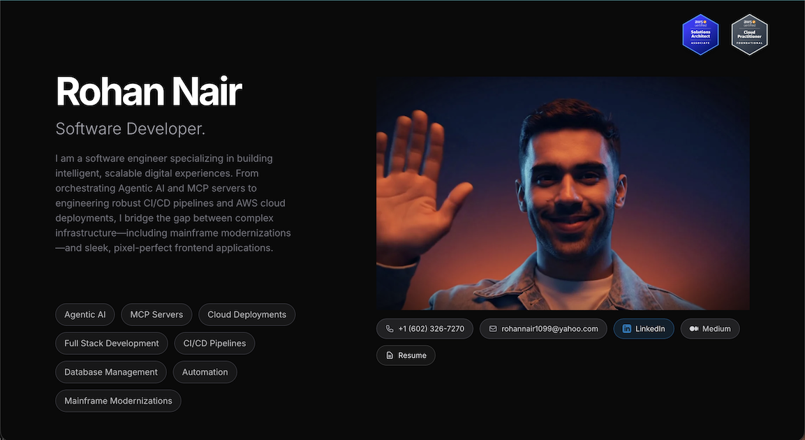 Rohan Nair | Software Developer