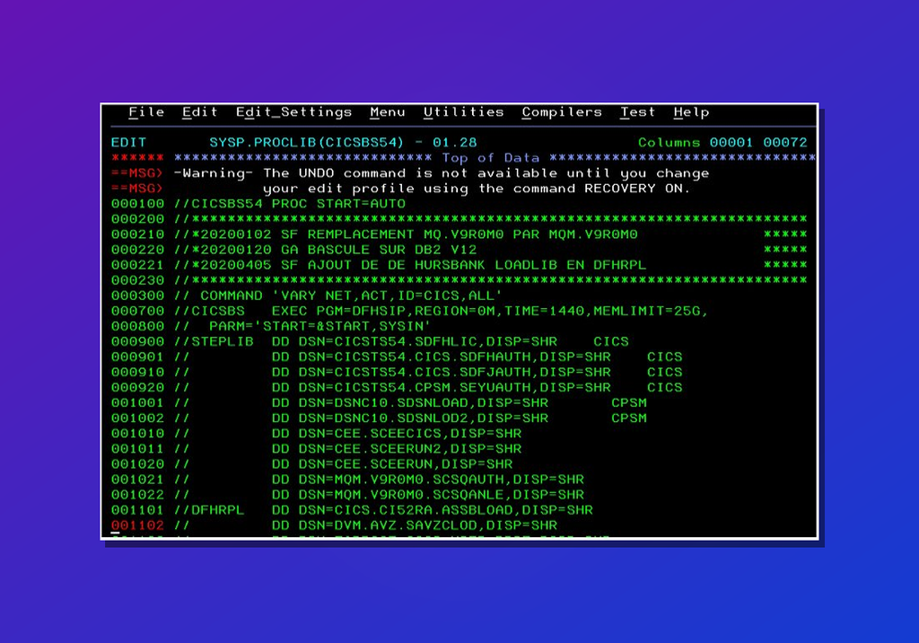 COBOL/zOS/CICS Mainframe Modernization