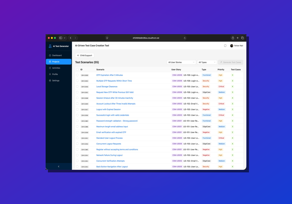 AI Test Case Generator